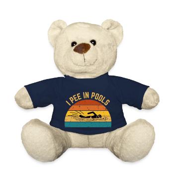 Ich Pinkle In Pools Lustig Ich Pinkle In Pools - Teddy - French Navy - Vorne