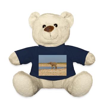 elephant and Landscape in a Etosha National Park - Teddy Bear - french navy - Front
