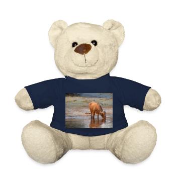 Landscape at the Cubango river with Cape buffalo - Teddy Bear - french navy - Front
