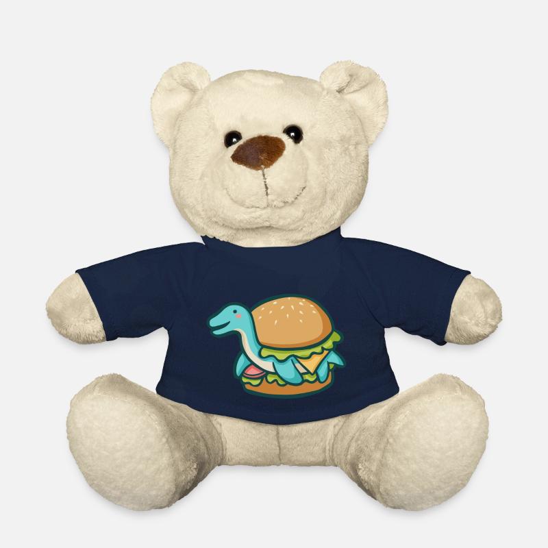 Hugadino Dino Burger, mignon dinosaure - Nounours - bleu marine