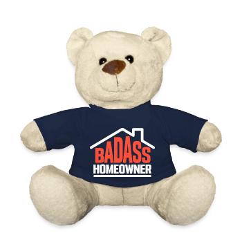 Badass Homeowner Home Owner Housewarming - Teddy Bear - french navy - Front