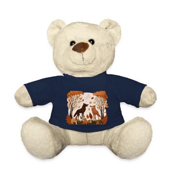 Deux loups (Collection d’automne #5) - Nounours - bleu marine - Devant