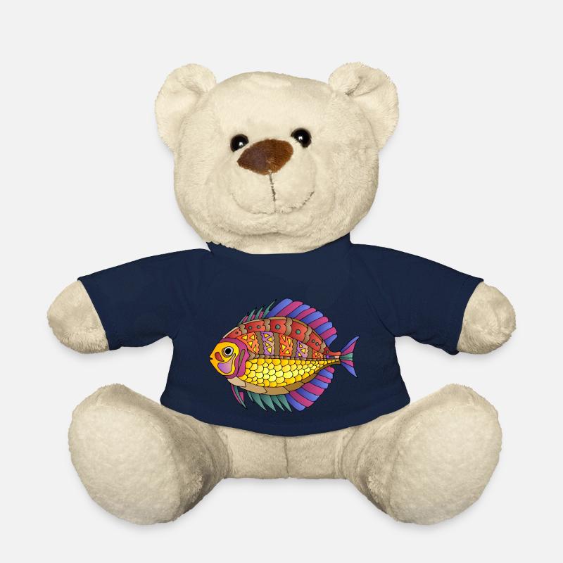 Poisson - Nounours - bleu marine