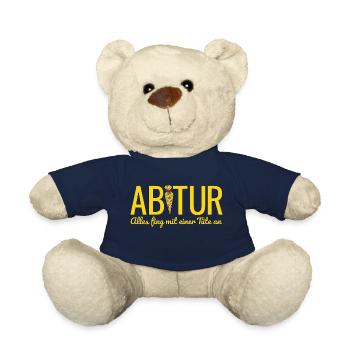 Abitur 2026 Alles fing mit einer Tüte an Abi 2026 - Teddy - French Navy - Vorne