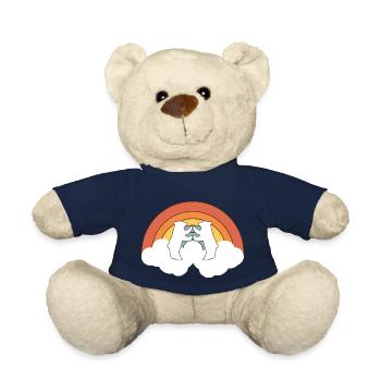 Deux oursons polaires - Nounours - bleu marine - Devant