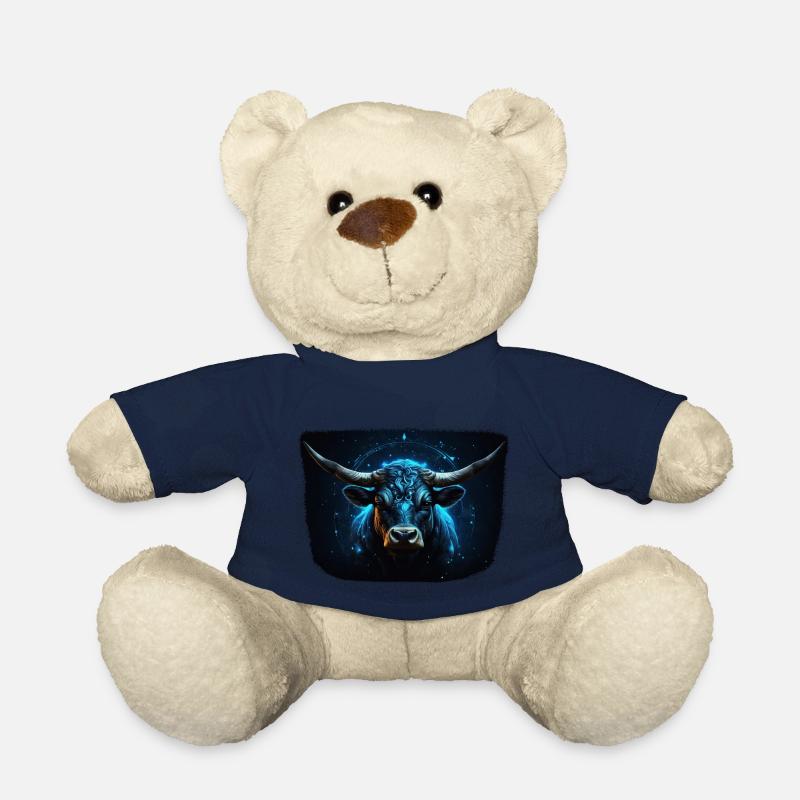 Signe du zodiaque Taureau - Nounours - bleu marine