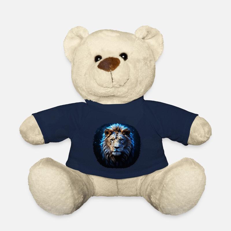 Signe du zodiaque Lion - Nounours - bleu marine