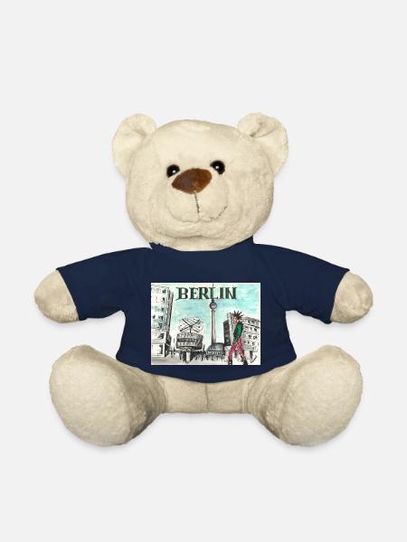 Alexander Square - Teddy Bear - french navy