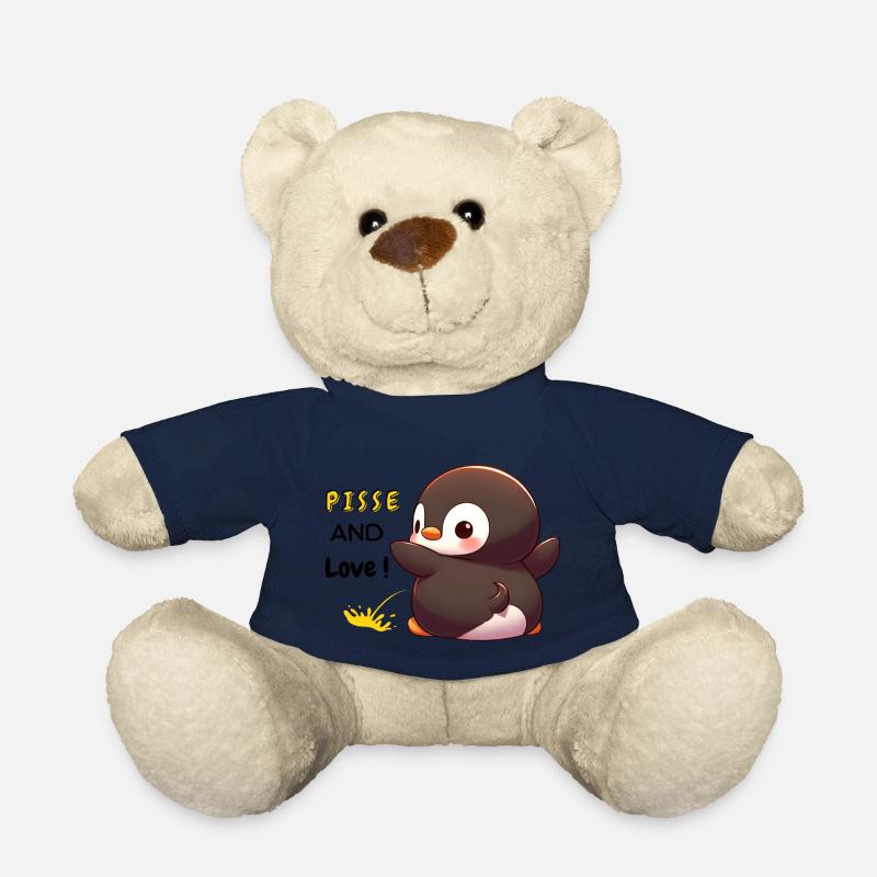 Expression humoristiques "Pisse and Love Penguin" - Nounours - bleu marine