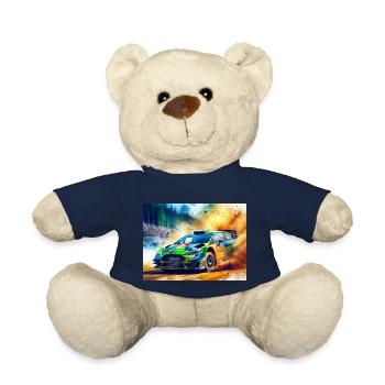 Course de voitures de rallye - Nounours - bleu marine - Devant