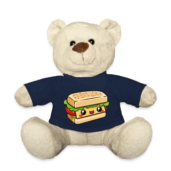 Sandwich mit Gesicht - Teddy - French Navy - Vorne