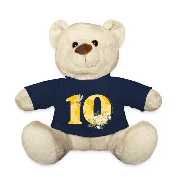 10th Anniversary Bee - Teddy Bear - french navy - Front