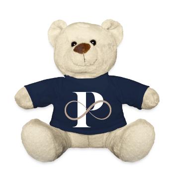 Infinite Letter P - Teddy Bear - french navy - Front