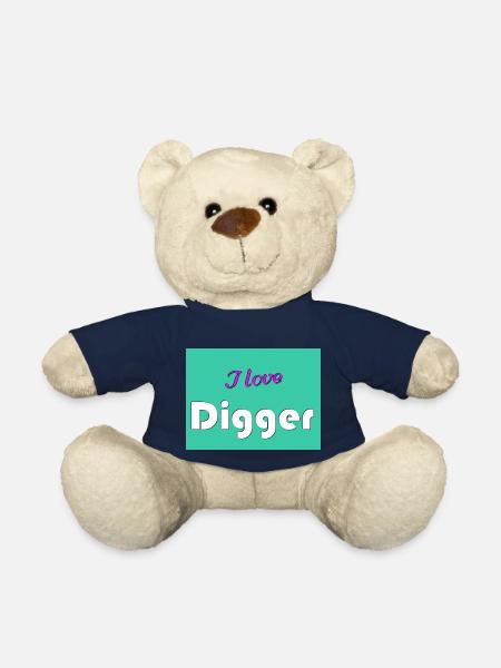 J’adore Digger - Nounours - bleu marine