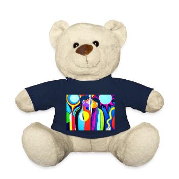 Cultural diversity abstract - Teddy Bear - french navy - Front