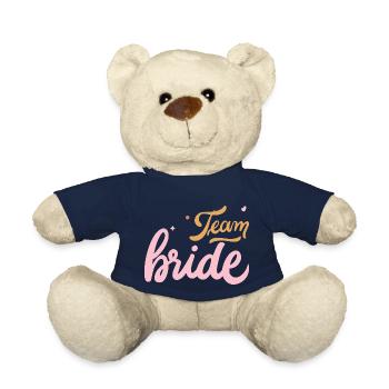 Bachelorette Party Bridal Shower Team Bride To Be - Teddy Bear - french navy - Front