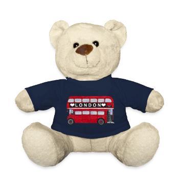 London roter Bus Doppeldecker England Tourist City - Teddy - French Navy - Vorne