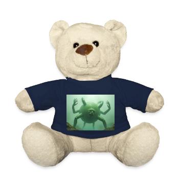 Hundun, dieu informe du chaos de la mythologie chinoise - Nounours - bleu marine - Devant