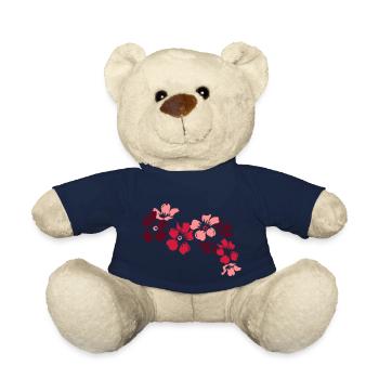 flowers - Teddy Bear - french navy - Front