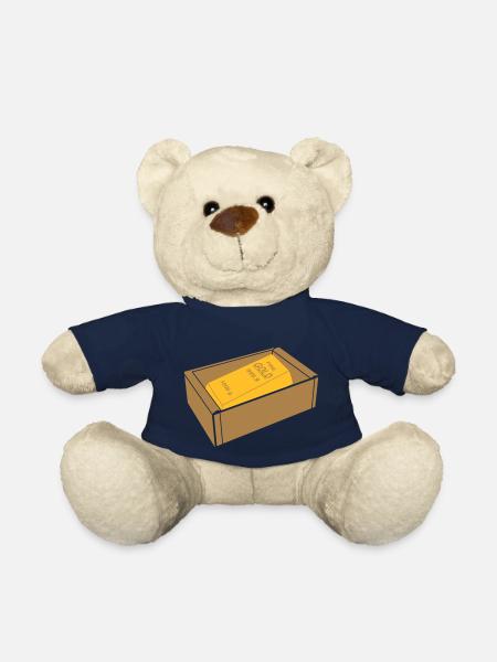 boîte avec lingot d'or - Nounours - bleu marine
