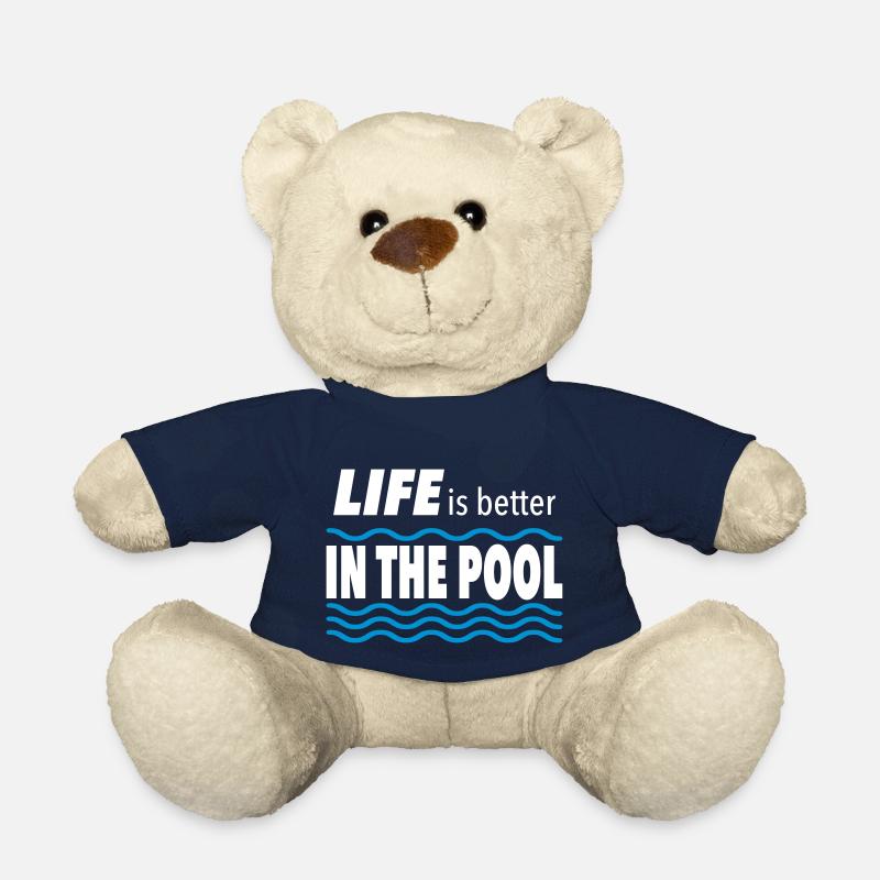 swimming pool - Teddy Bear - french navy
