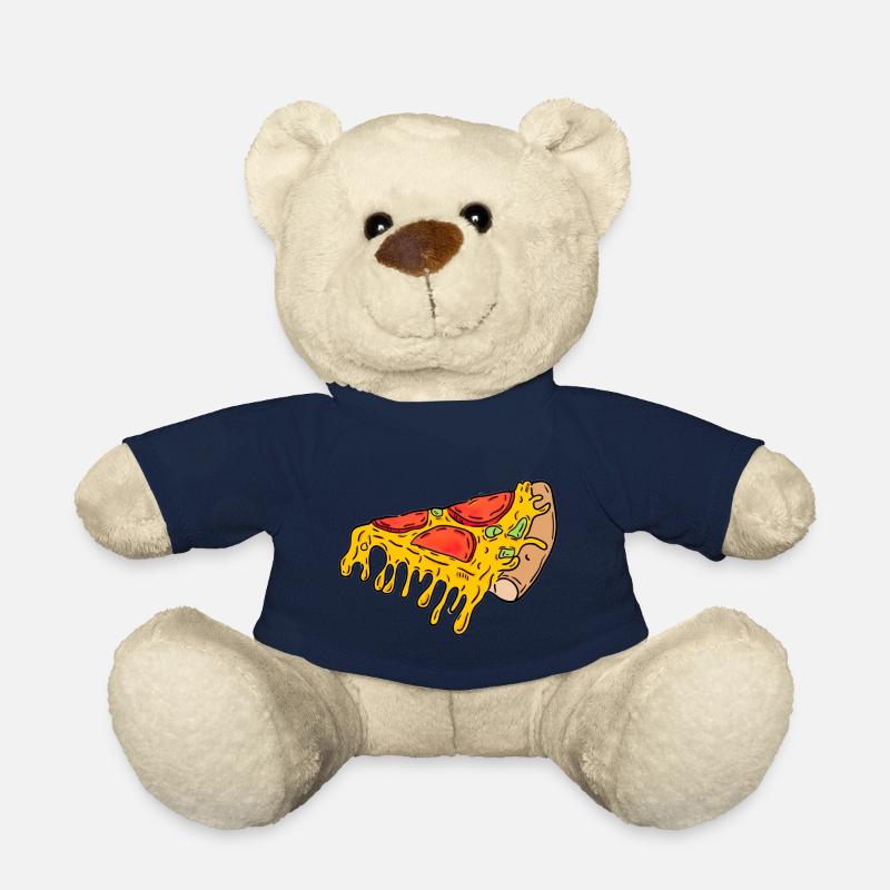 Part de pizza - Nounours - bleu marine