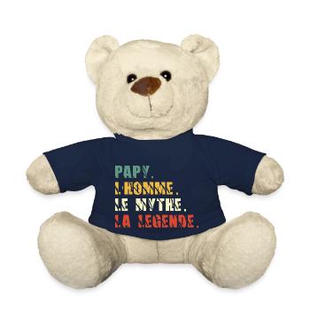 Papy the man the myth the legend - Teddy Bear - french navy - Front
