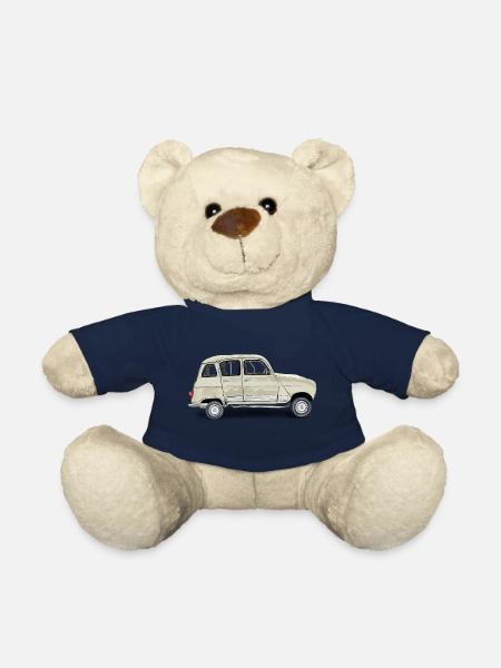 Voiture ancienne - Nounours - bleu marine