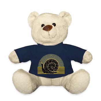 Snail - Teddy Bear - french navy - Front