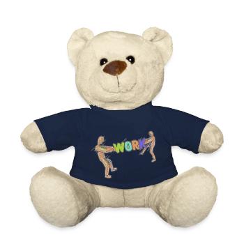 Work Work Worker Worker Occupation - Teddy Bear - french navy - Front