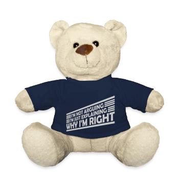 I m not arguing - Teddy Bear - french navy - Front