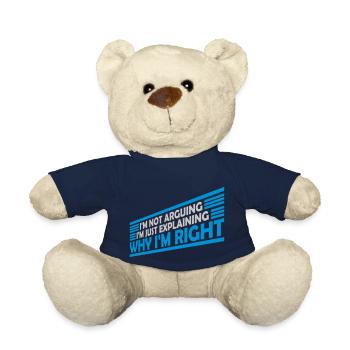 I m not arguing - Teddy Bear - french navy - Front