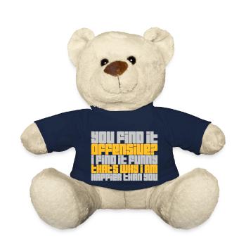 You find it offensive - Teddy Bear - french navy - Front