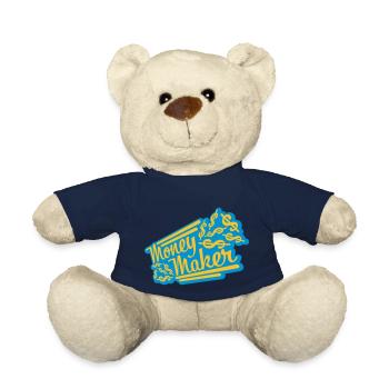 Money Maker Selfmade Dollar - Teddy Bear - french navy - Front