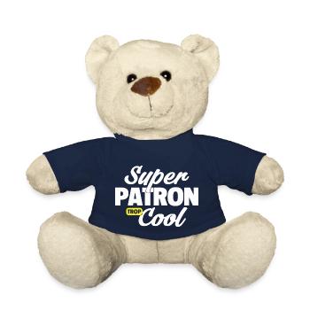 Super patron / humour patron / patron et cool - Nounours - bleu marine - Devant
