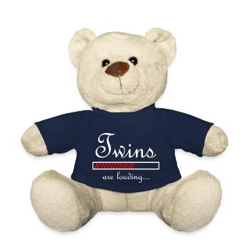 Schwangerschaft Babyparty Babyshower Boy Girl - Teddy - French Navy - Vorne