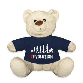 revolution daddy stroller birth - Teddy Bear - french navy - Front