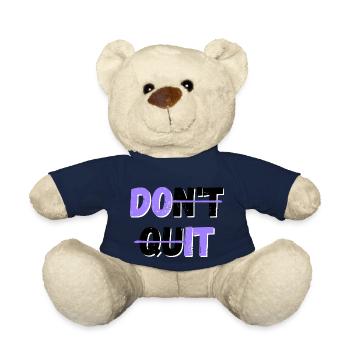 Don't give up! /Do it - Teddy Bear - french navy - Front