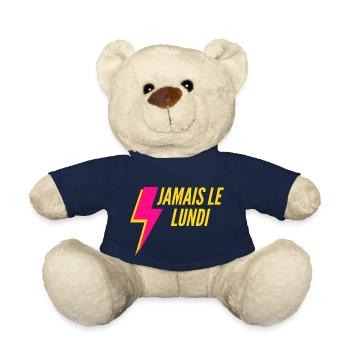 JAMAIS LE LUNDI T SHIRT - Nounours - bleu marine - Devant