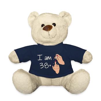 Ich bin 38 + 1 Mittelfinger Hemd Ich bin 38 plus, - Teddy - French Navy - Vorne
