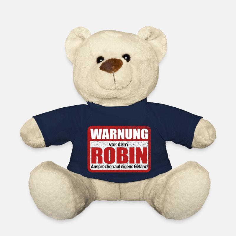 Robin Name Lustiges Warnschild - Teddy - French Navy
