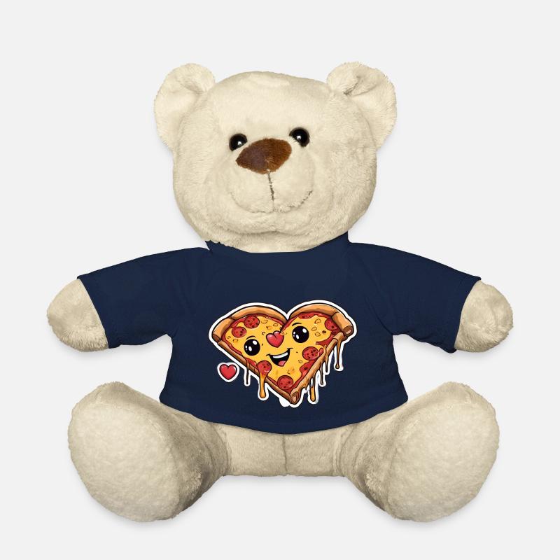 Amateur de pizza - Nounours - bleu marine