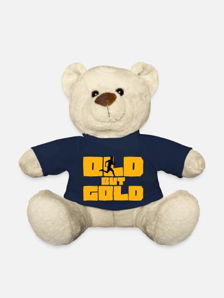 Old but Gold Run Running Relay Running Jogging - Teddy Bear - french navy