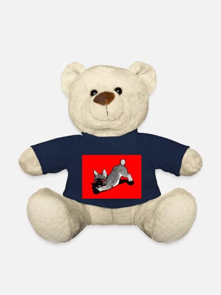 Chien frénétique - Nounours - bleu marine