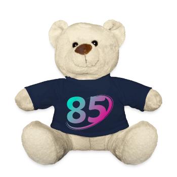 Number 85 multicolor - Teddy Bear - french navy - Front