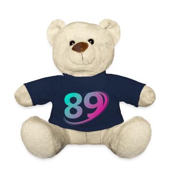 Number 89 multicolor - Teddy Bear - french navy - Front
