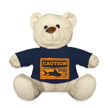 CAUTION SHARKS - Teddy Bear - french navy - Front