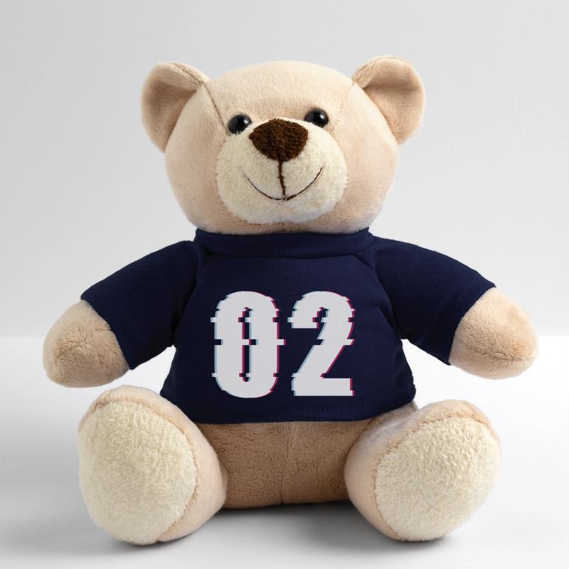 Two 2 Two 02 Number Effect Distorted Number Teddy Bear