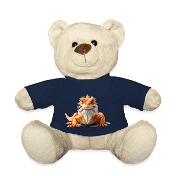 Bearded dragon orange white beard reptiles animal - Teddy - French Navy - Vorne