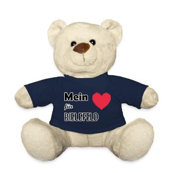 Mon cœur pour Bielefeld - Nounours - bleu marine - Devant